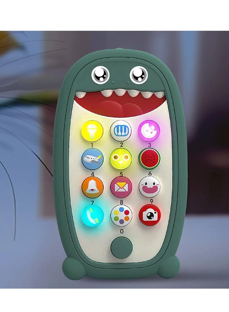 SYOSI Baby Musical Toys, Teething Phone Toy for Babies   Play and Learn for Children and Toddlers, Baby Shark Phone Toys with Light and Sound, Preschool Birthday Gift for Girl Boy 18+ Months RED - Image 3