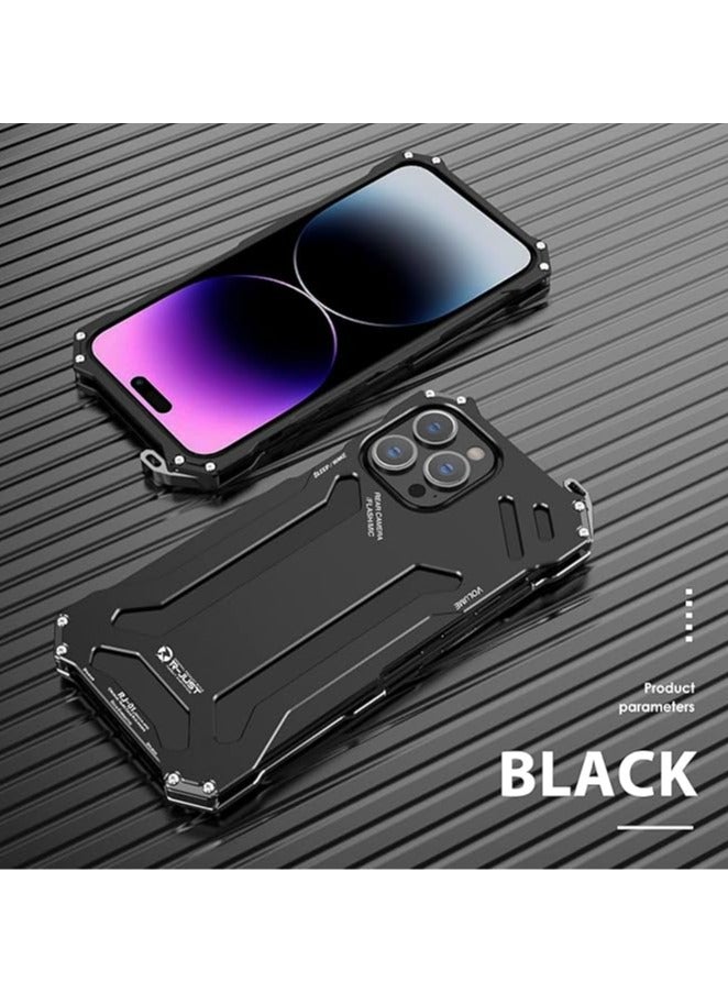 general Gundam aluminum alloy phone case for iPhone 15ProMax/15Pro/15Plus/15, full metal anti-drop mobile phone case - Image 2