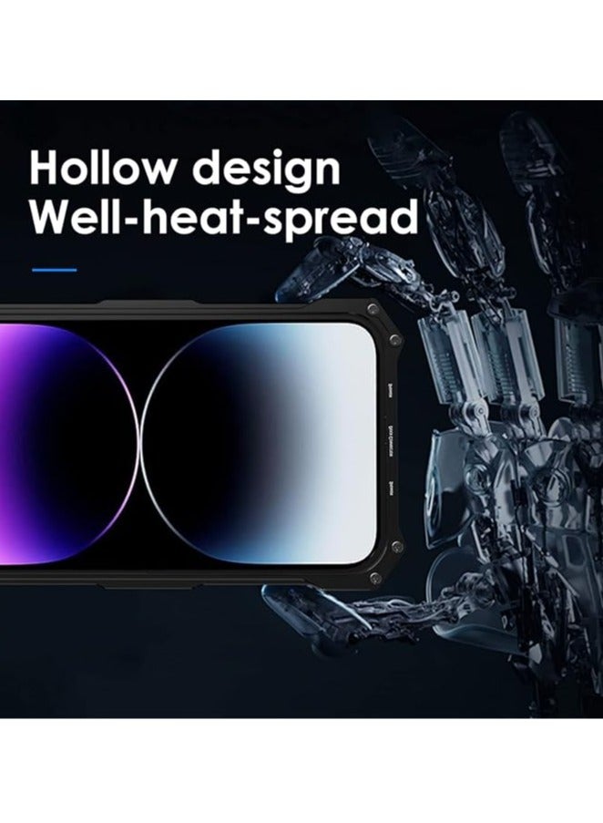 general Gundam aluminum alloy phone case for iPhone 15ProMax/15Pro/15Plus/15, full metal anti-drop mobile phone case - Image 4