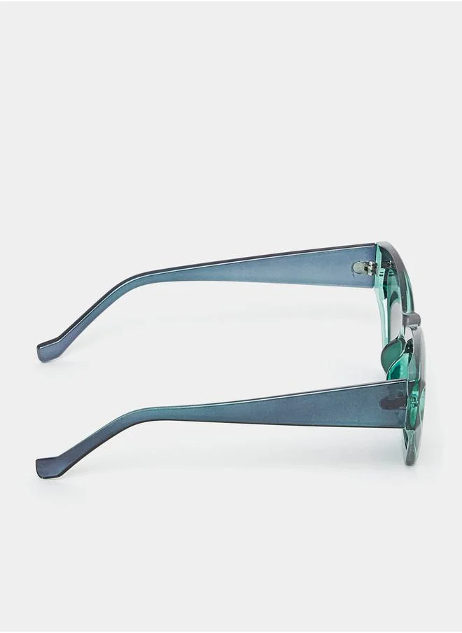 Styli Contrast Cat Eye Sunglasses