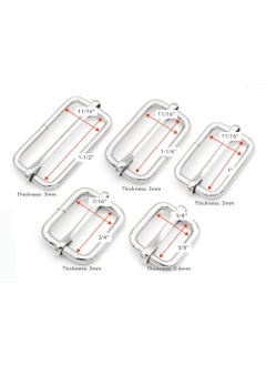 CRAFTMEMORE CRAFTMEmore Loops Sliders CRAFTMEmore Movable Bar Slide Strap Adjuster Rectangle Strap Keeper Triglide Belt Keeper Purse Making 58 34 1 1 x 100 Pack Antique Brass  - Image 3