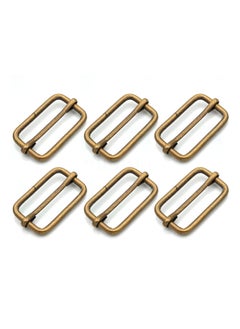 CRAFTMEMORE CRAFTMEmore Loops Sliders CRAFTMEmore Movable Bar Slide Strap Adjuster Rectangle Strap Keeper Triglide Belt Keeper Purse Making 58 34 1 1 x 100 Pack Antique Brass  - Image 2