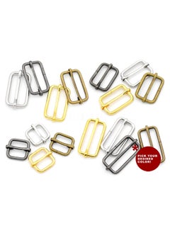 CRAFTMEMORE CRAFTMEmore Loops Sliders CRAFTMEmore Movable Bar Slide Strap Adjuster Rectangle Strap Keeper Triglide Belt Keeper Purse Making 58 34 1 1 x 100 Pack Antique Brass  - Image 5