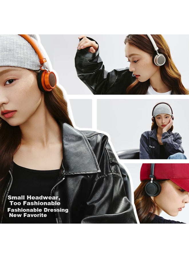 Walker Flower Manbuzhehuazai Doo Ace Wireless Bluetooth Headphones, Retro Fashion Style, Bluetooth 6.0, Wired And Bluetooth Dual-mode Connection, Compatible With Apple, Huawei, Xiaomi, Midnight Blue - Image 1