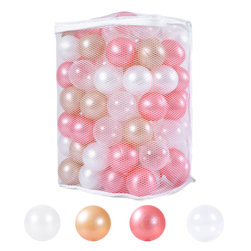 STARBOLO Ball Pit Balls for Toddlers -100pcs BPA Free Crush Proof Plastic Ball Play Toy Balls Children's Pool Water Toys  Macaron Ocean Balls for Play Tent - Image 1