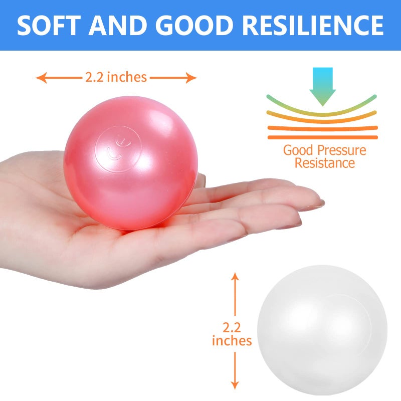STARBOLO Ball Pit Balls for Toddlers -100pcs BPA Free Crush Proof Plastic Ball Play Toy Balls Children's Pool Water Toys  Macaron Ocean Balls for Play Tent - Image 4