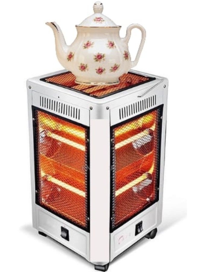 تيفونر دفايه كهربائية بقوة 2000 واط. دفايات كهربائيه بخمس اتجاهات لتدفئة اسرع كل اتجاه يمكن التحكم بتشغيله. مدفاة كهربائية امنة وسلهلة الاستخدام. دفايه كهربائيه ديكور كلاسيكي. هيتر كهربائي بأبعاد (ارتفاع 44*عرض26). - Image 1