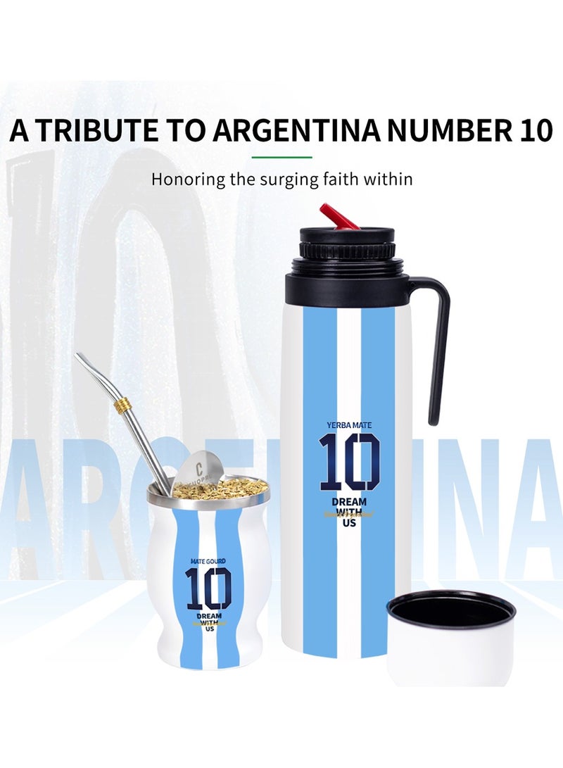 CUOPRU CUOPRU Yerba Mate Cup Set ,Argentina Captain No.10 Style  - Image 2