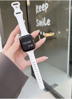 HW 2 Pack For Apple Watch Alpine Band 49mm/45mm/44mm/42mm Silicone Sports Band Compatible With Iwatch Series 8/Ultra/7/Se/6/5/4/3/2/8/9 White /Black  - Image 3