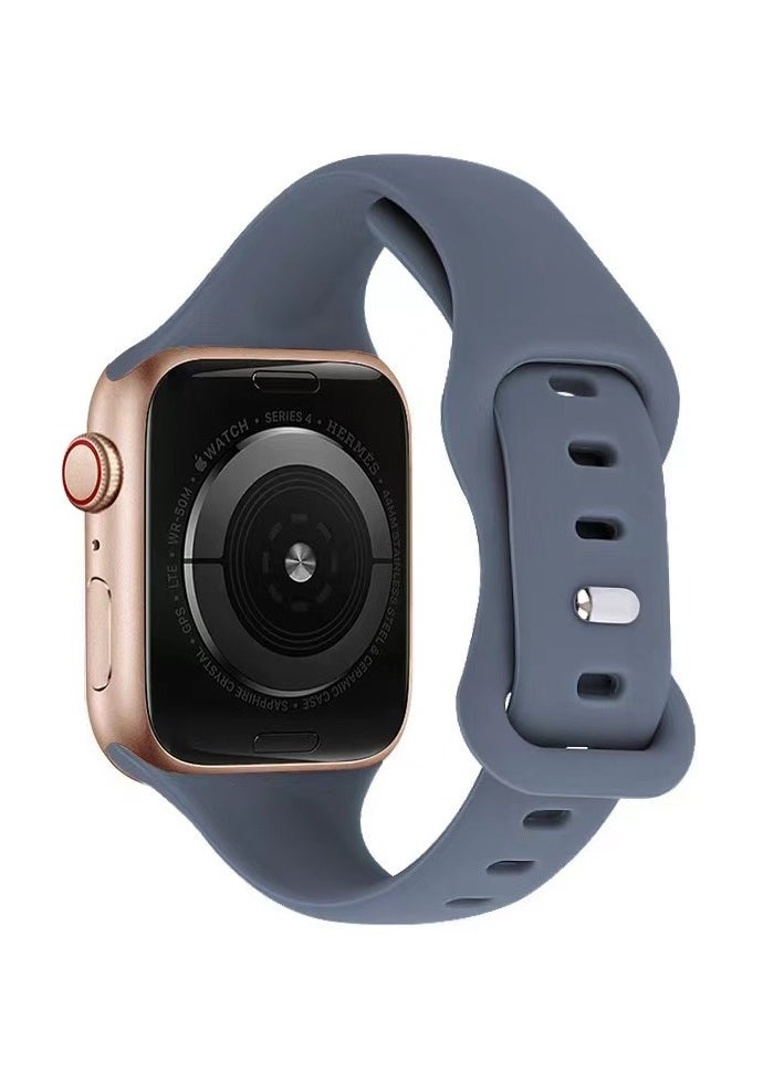 HW - 2 Pack For Apple Watch Alpine Band 49mm/45mm/44mm/42mm Silicone Sports Band Compatible With Iwatch Series 8/Ultra/7/Se/6/5/4/3/2/8/9 White /Black - Image 1