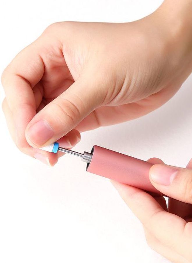 نيبمينينت أداة مانيكير لصقل ودفع الزوائد الجلدية للعناية بالأظافر وردي/أبيض - Image 2