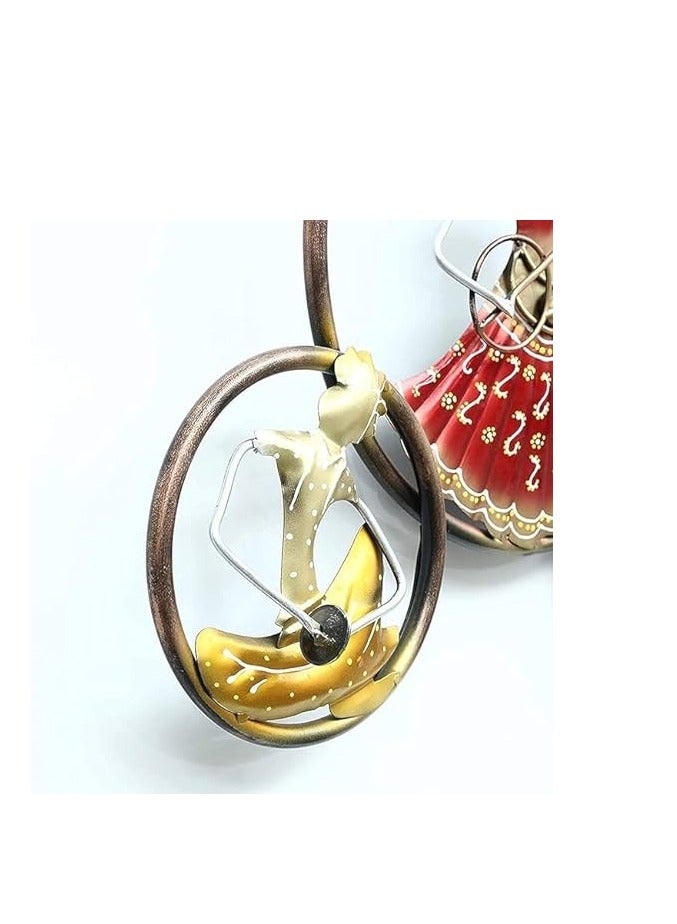 GHORI Traditional Iron Ring Wall Decor With Led Lights  Wall Hanging Home Decor | Home Furnishing | Diwali Gift | Corporate Gift | Home Decor Items - Image 3