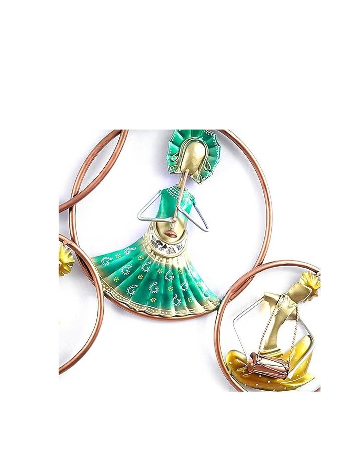 GHORI Traditional Iron Ring Wall Decor With Led Lights  Wall Hanging Home Decor | Home Furnishing | Diwali Gift | Corporate Gift | Home Decor Items - Image 5