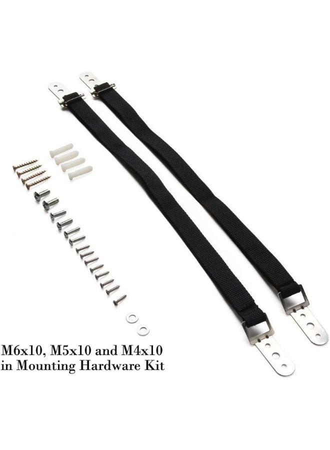 db Baby Safety Metal TV Straps Furniture Anti-Tip Straps Heavy Duty Strap All Flat Screen TV/Furniture 2 Pack - Image 5