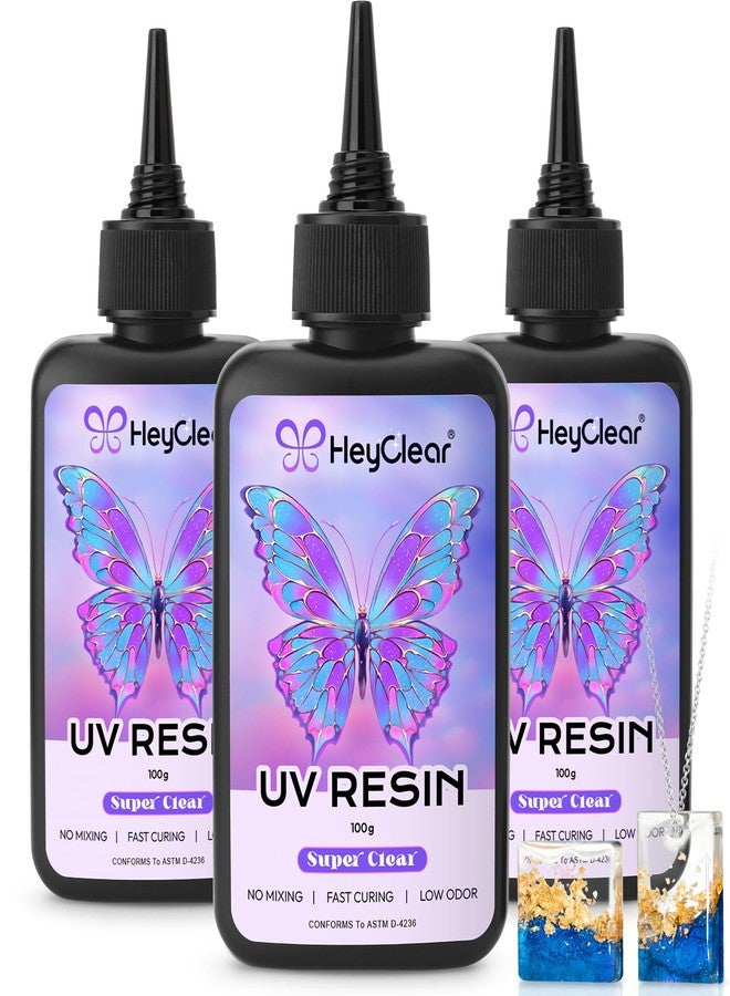 HeyClear UV Resin 300g Crystal Clear UV Epoxy Resin for Jewelry Making, DIY Craft Decoration, Casting and Coating - Image 1