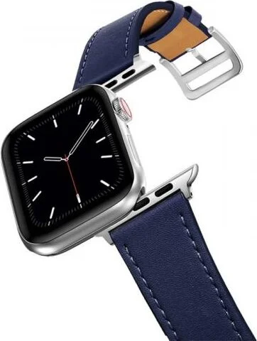 بولهاموبيل Polham 40MM Retro Design Leather Band Compatible with Apple Watch 4-5-6, Ultra Durable Locking Strap