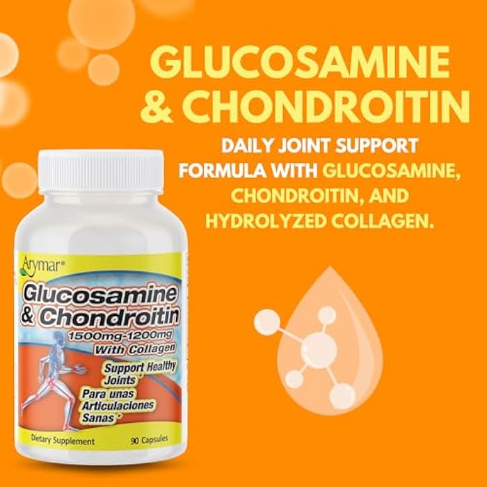 Arymar Glucosamine Chondroitin & Collagen Supplement Joint Support Formula Two Pack - Image 4