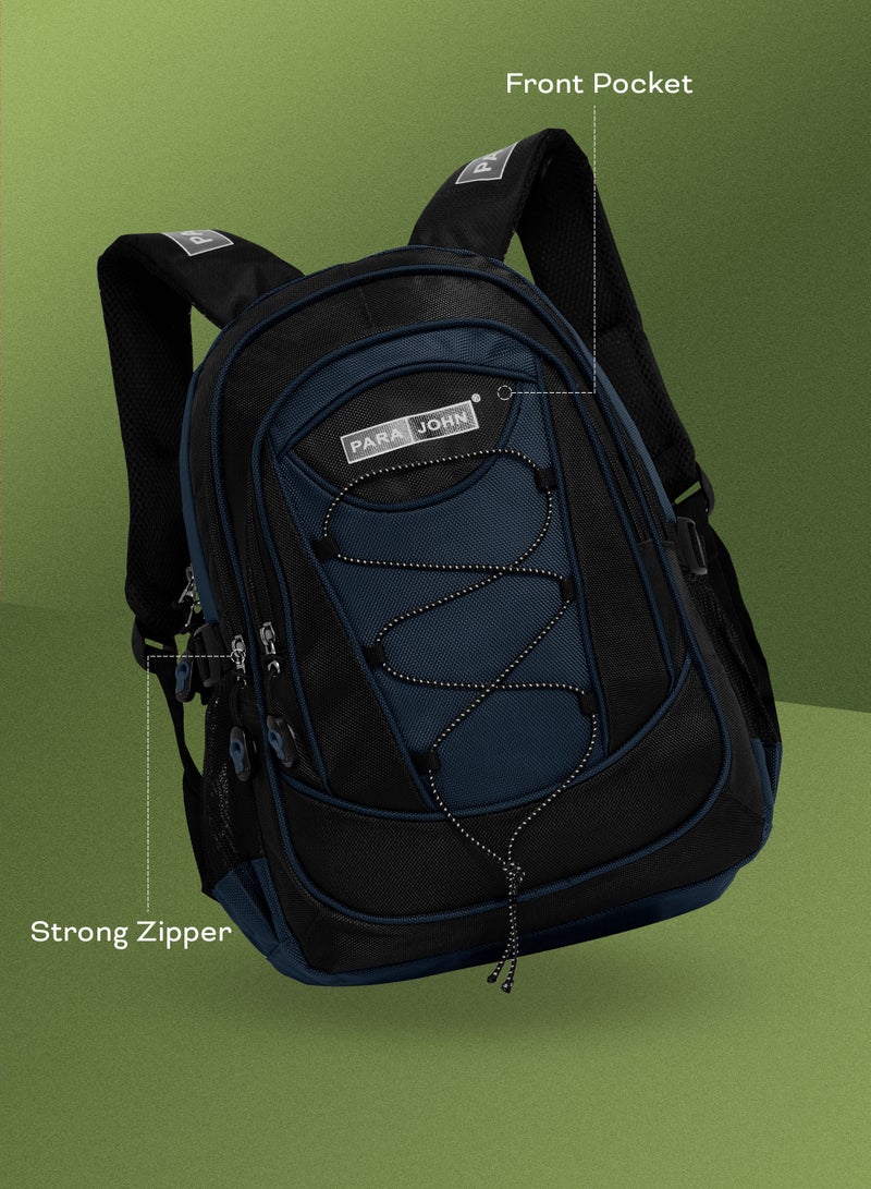 PARAJOHN Classic Students School Backpack Navy - Image 2
