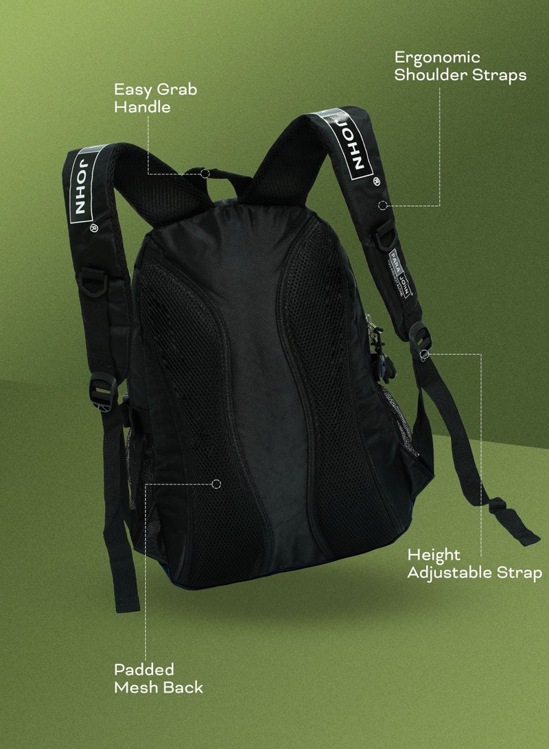 PARAJOHN Classic Students School Backpack Navy - Image 3