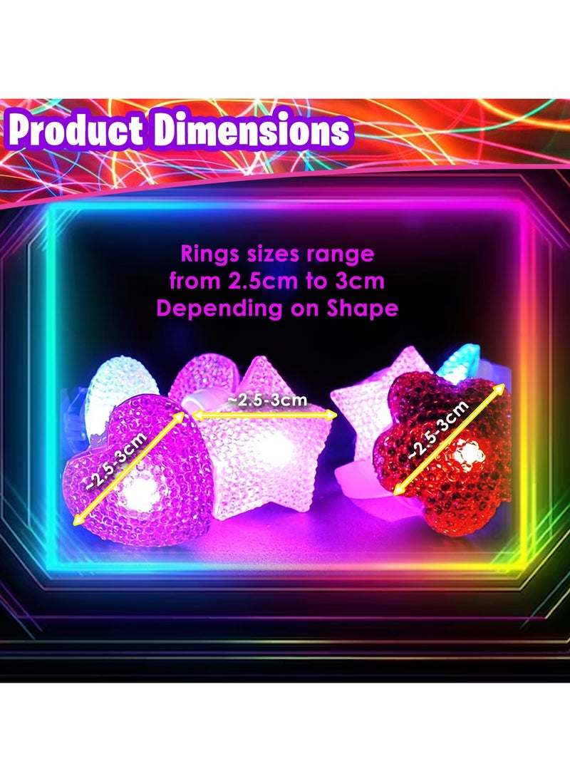 Home Smart Home Smart Glow Glitter Ring Set for Kids  - Image 3