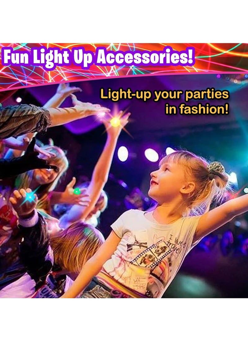 Home Smart Home Smart Glow Glitter Ring Set for Kids  - Image 4