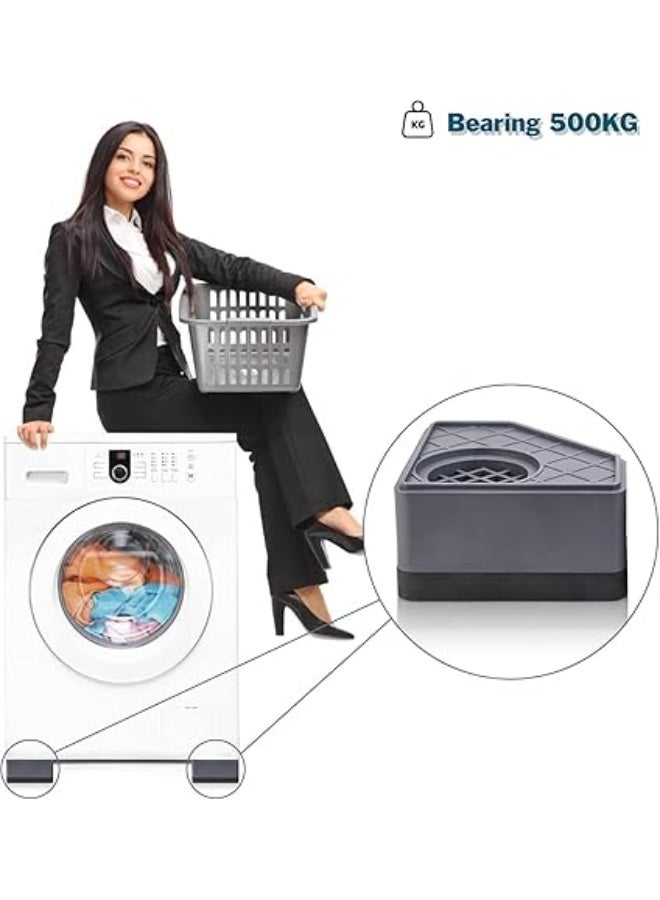 Set of 4 Anti-Vibration Pads for Washing Machine and Dryer, Non-Slip Base to Reduce Noise, Absorb Shocks, and Protect the Floor – Washer and Dryer Stabilizer Pads - Image 5