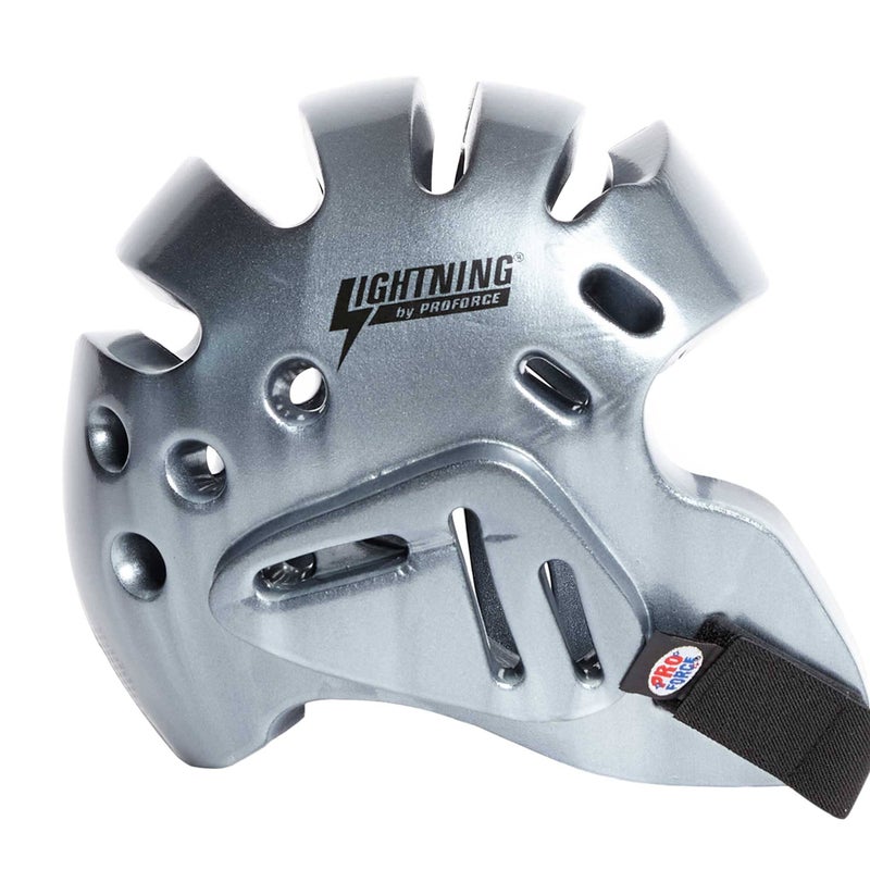 ProForce Lightning Sparring Headgear - Silver - Medium - Image 3