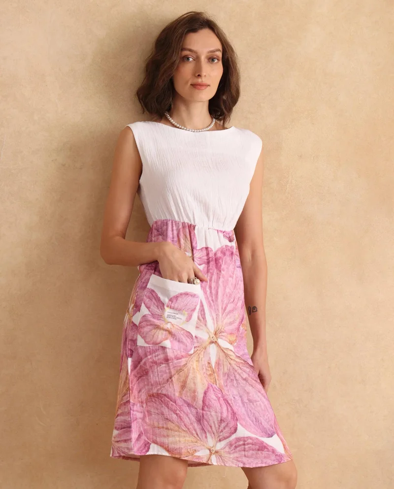 ريريزم Women's Floral Print Mini Dress