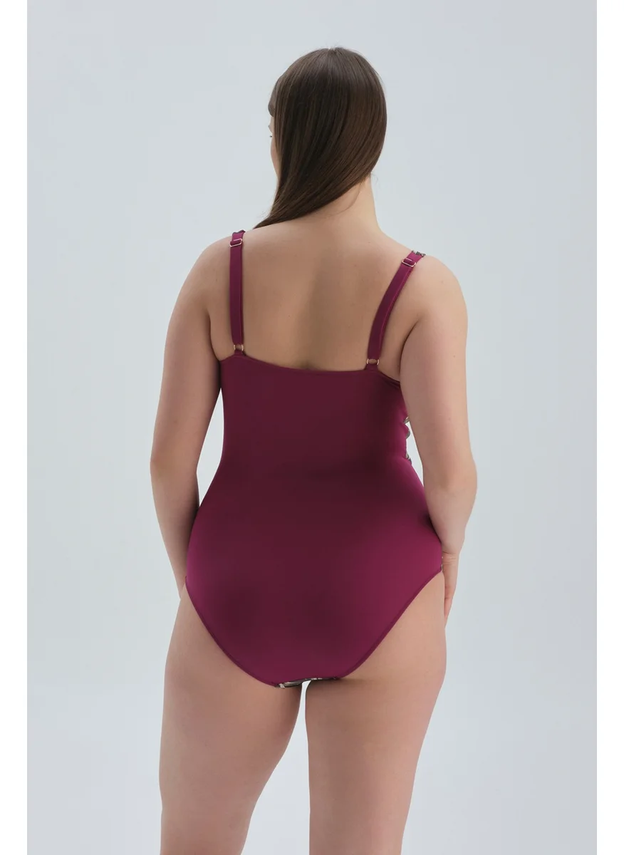 dagi Plum Corset Contouring Swimsuit