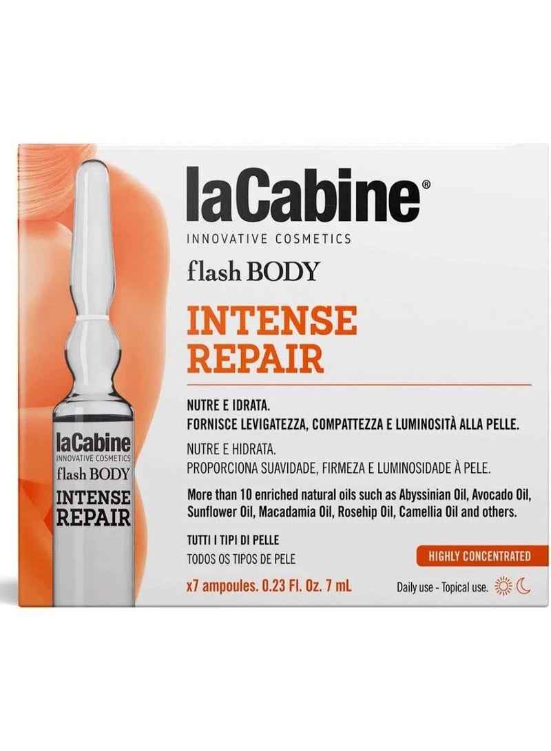La Cabine Flash Body Intense Repair Concentrated Ampoules 7x7ml - Image 1