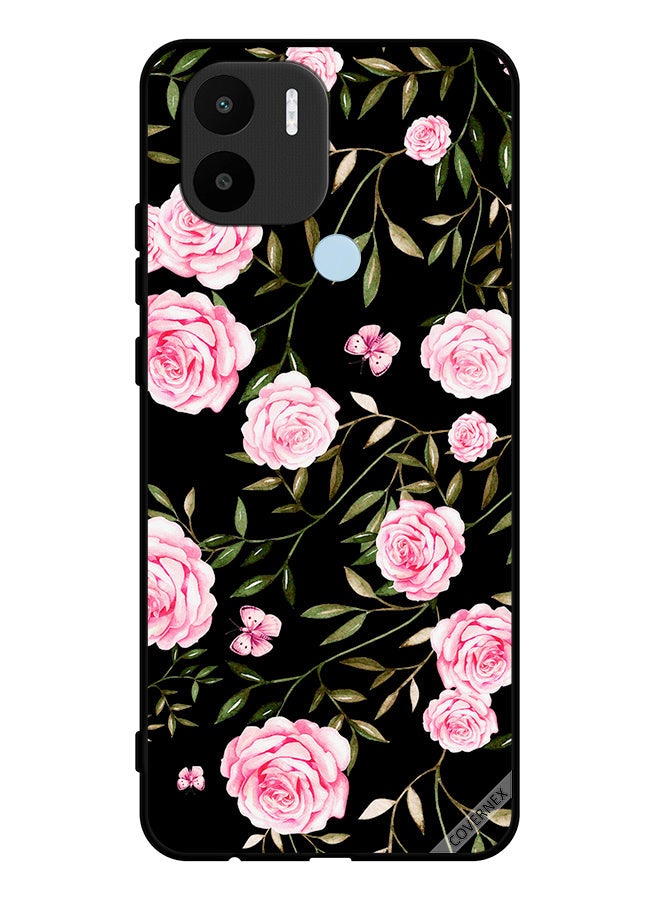 Covernex Protective Case Cover For Xiaomi Redmi A1 Plus Rose In Bunches Of Small Leaves - Image 1