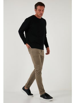 Buratti Stretch Cotton Regular Fit Normal Waist Straight Leg Trousers Men's Trousers 674002  - Image 1