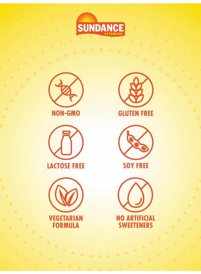 Sundance Vitamin D3 Gummies | 2000 IU | 48 Count | Pineapple Flavor | Vegetarian, Non-GMO, and Gluten Free Supplement - Image 3