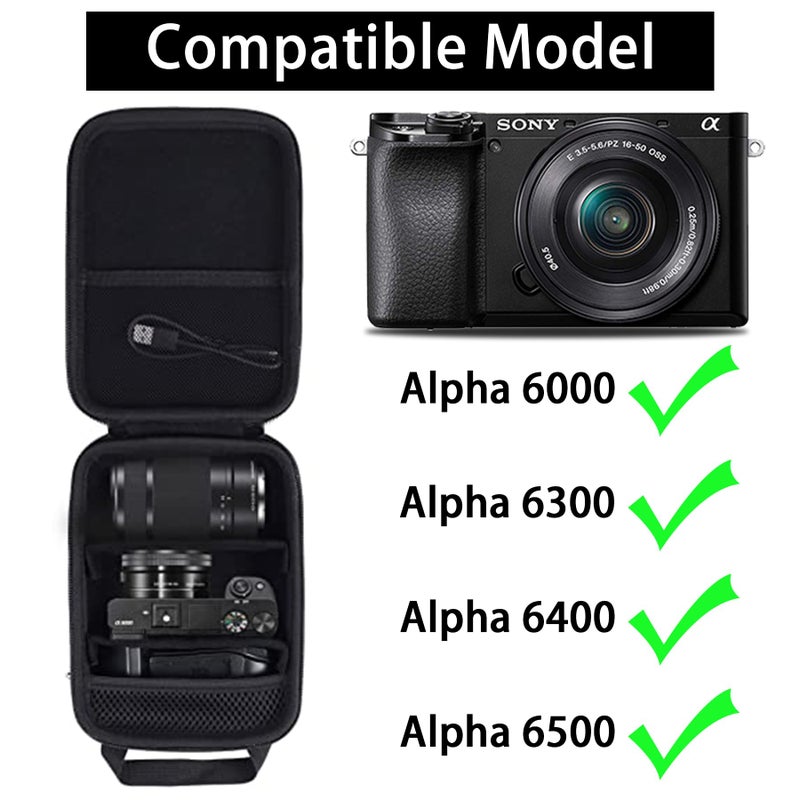 Aenllosi Hard Carrying Case Compatible with Sony Alpha a6000 / a6300 / a6400 / a6500 / a6600/a6700 Mirrorless Digital Camera (Case Only) - Image 4