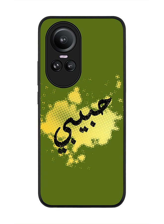 Stylizedd Rugged Black Edge case for Oppo Reno10 / Oppo Reno10 Pro, Custom Slim fit Flexible Anti Drop Thin Phone Case Cover - Habeebi - Image 1