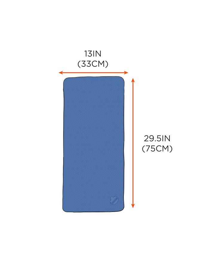 Ergodyne Chill-Its 6602 Evaporative Cooling Towel, Blue 13 inches x 29.5 inches - Image 5