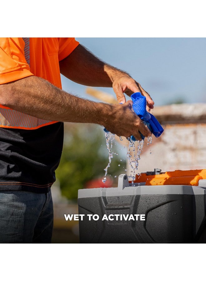 Ergodyne Chill-Its 6602 Evaporative Cooling Towel, Blue 13 inches x 29.5 inches - Image 3