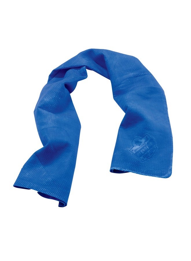 Ergodyne Chill-Its 6602 Evaporative Cooling Towel, Blue 13 inches x 29.5 inches - Image 1