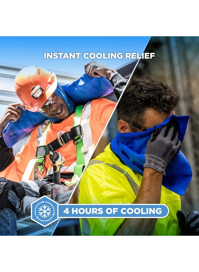 Ergodyne Chill-Its 6602 Evaporative Cooling Towel, Blue 13 inches x 29.5 inches - Image 2