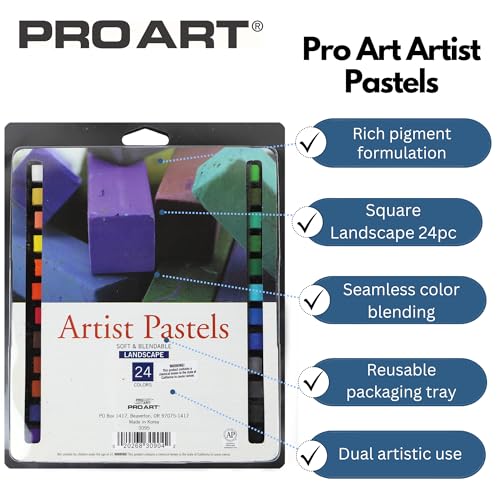 PRO ART Artist Pastel Set Square 24 Color Landscape (3095) - Image 2