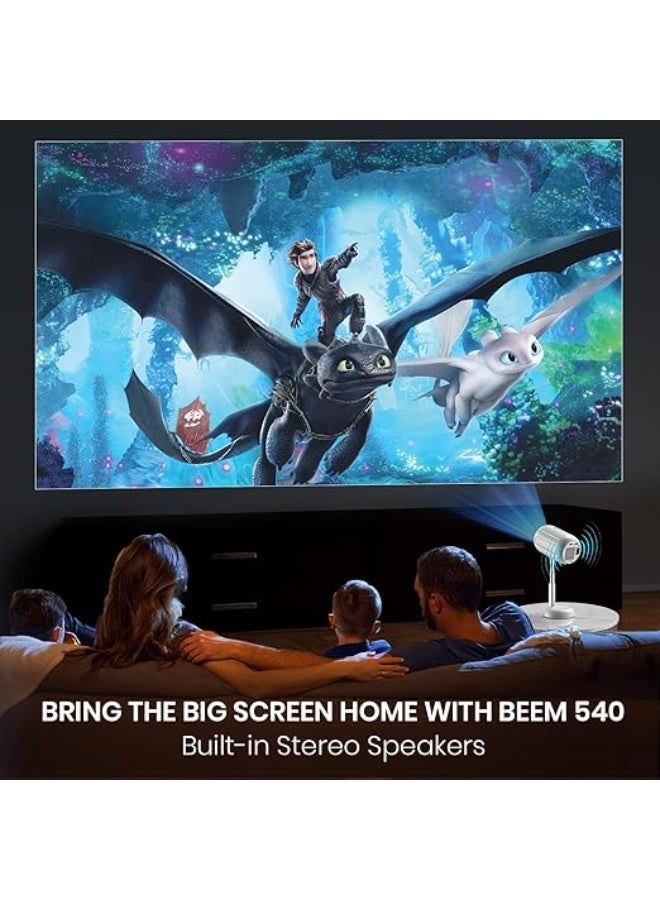 بروجيكتور Portronics BEEM 540 – عملي وسهل الاستخدام بدعم 4K وسطوع 4000 لومن – مثالي للسينما المنزلية والاستخدام اليومي - Image 3