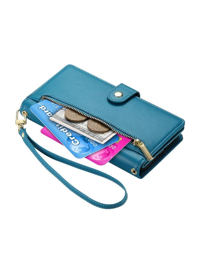 S-TOP Case For Samsung Galaxy A16 Nine Card-slot Zipper Wallet Bag Leather Phone Case - Image 5