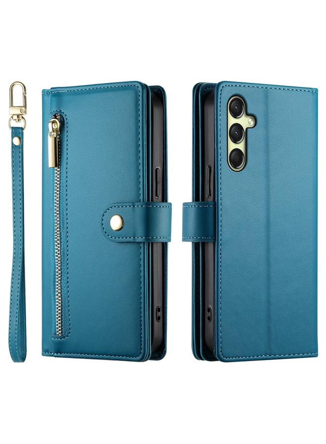 S-TOP Case For Samsung Galaxy A16 Nine Card-slot Zipper Wallet Bag Leather Phone Case - Image 2