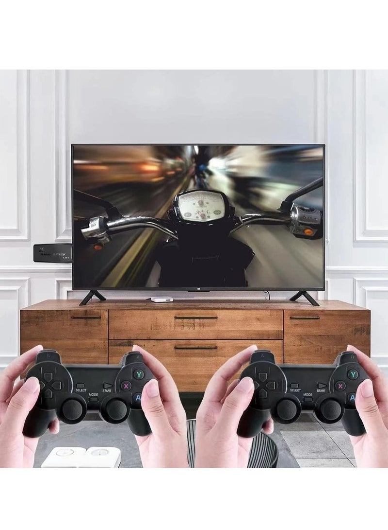 64G Retro Game Console, HD Classic Game Console, 10000+ Built-in Games, 9 Emulators Console, HDMI Output TV Video Games, High Definition Game Console with Dual 2.4G Wireless Controllers