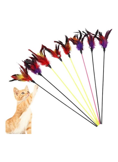 Stick Teaser Rainbow Toy With Feather - ‎48.4 x 3 x 2.4 cm