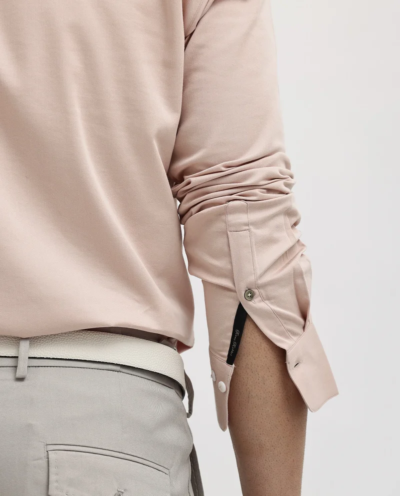 Rare Rabbit Men's Satin Stretch Shirt