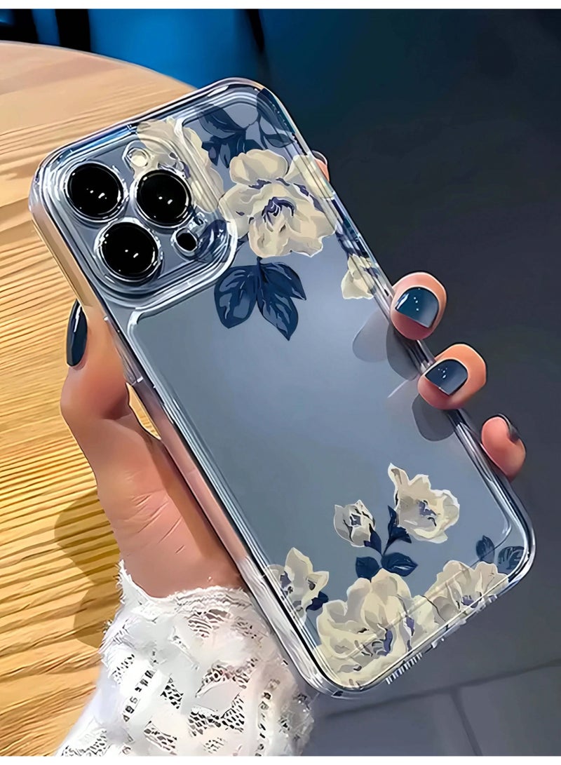 شي إن قطعة واحدة غطاء هاتف شفاف به طراز نباتي بسيط متوافق مع ١٣ بروماكس - Image 2