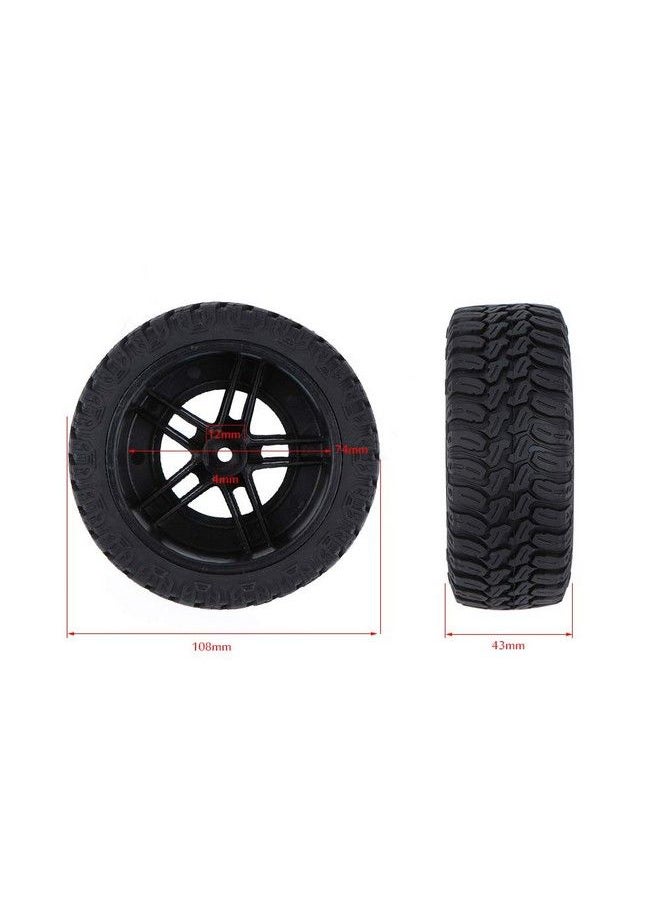 GoolRC 4Pcs/Set 1/10 Short Course Truck Tire Tyres For Traxxas Hsp Tamiya Hpi Kyosho Rc Model Car  - Image 4