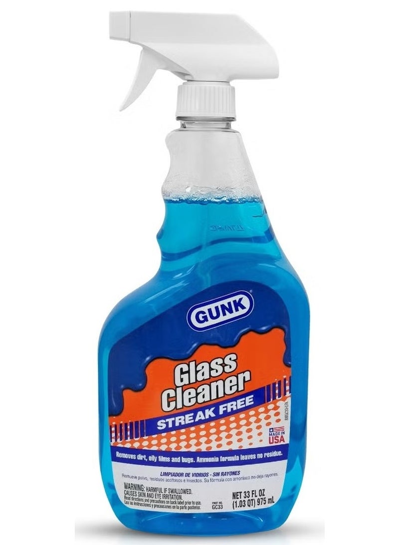 Gunk Glass Cleaner With Trigger Sprayer 975 ML - Image 1