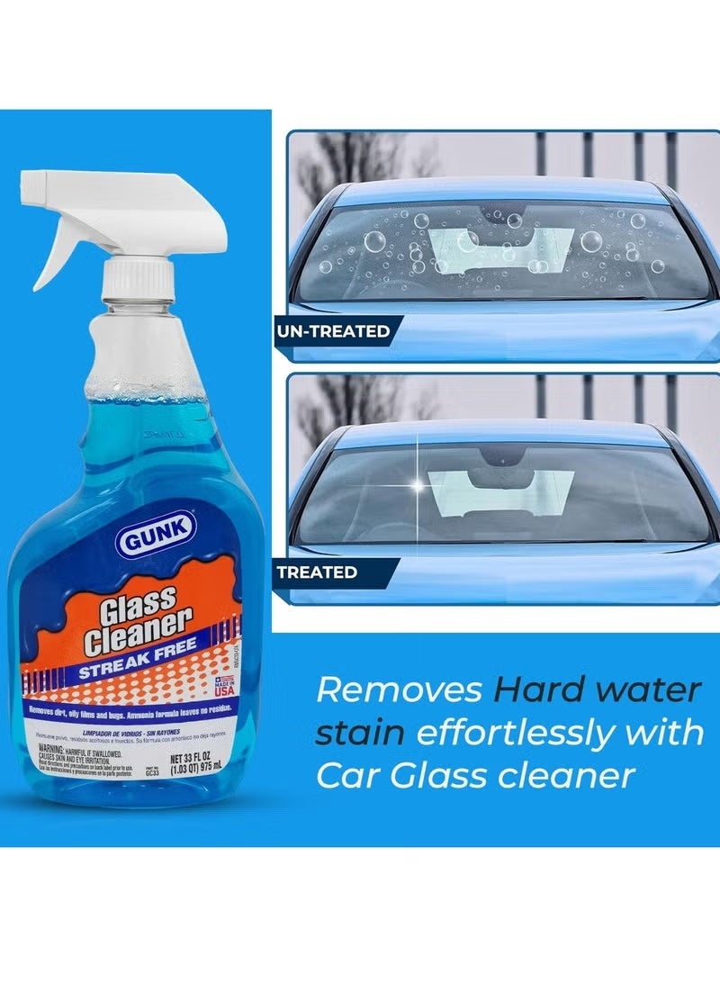 Gunk Glass Cleaner With Trigger Sprayer 975 ML - Image 3
